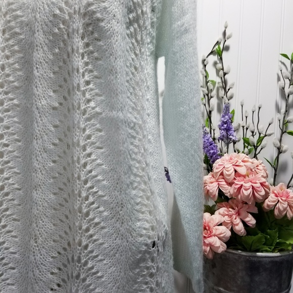 [premise studio] mint open knit sweater - Picture 2 of 5